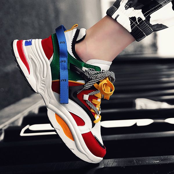 

fashion sneakers men casual shoes comfort men shoes casual sneaker male walking plus size 46 chaussure homme, Black