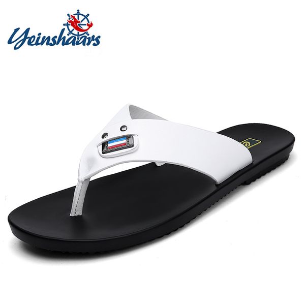

yeinshaars new men's casual shoes beach breather sandals male lightweight anti skid outdoor slippers summer zapatos hombre, Black