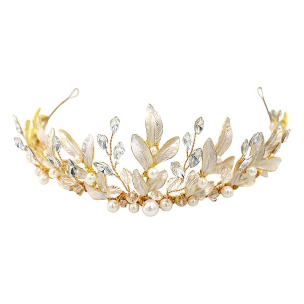 

elegant bride princess headband beads hair band wedding party headwear, Silver
