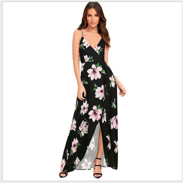 

595 women's jumpsuits,casual dresses, rompers skirt floral dress with sleeveless dresses nuevo estilo vestido para chicas mujeres wt19, Black;gray