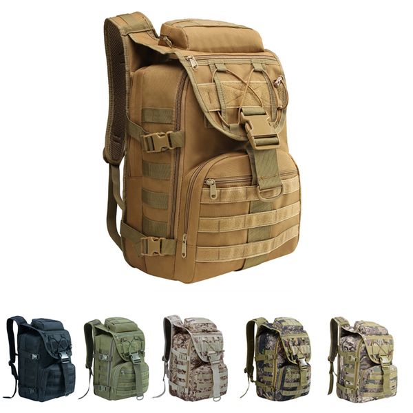

camouflage tactical shoulder backpack waterproof army rucksack hiking camping travel backpack 35l