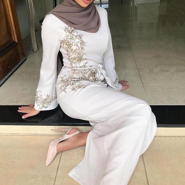 

vintage women plus size abaya jilbab muslim maxi dress embroidery beading beletd high waist kaftan long dress islamic s-2xl, Red