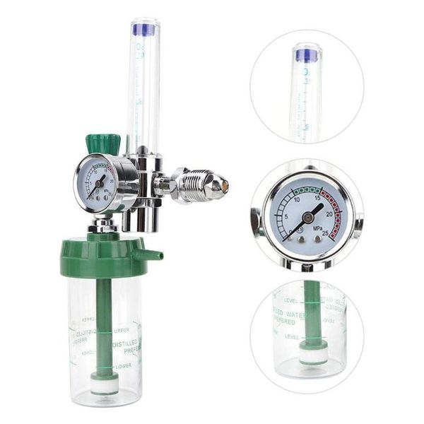 

buoy oxygen pressure reducer inhalator regulator meter gauge outlet thread and tube 1-10l/min