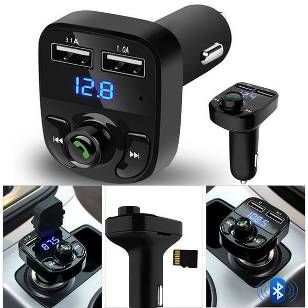 

Car kit hand wirele bluetooth fm tran mitter lcd mp3 player u b charger mu ic player for iphone 7 am ung huawei xiaomi