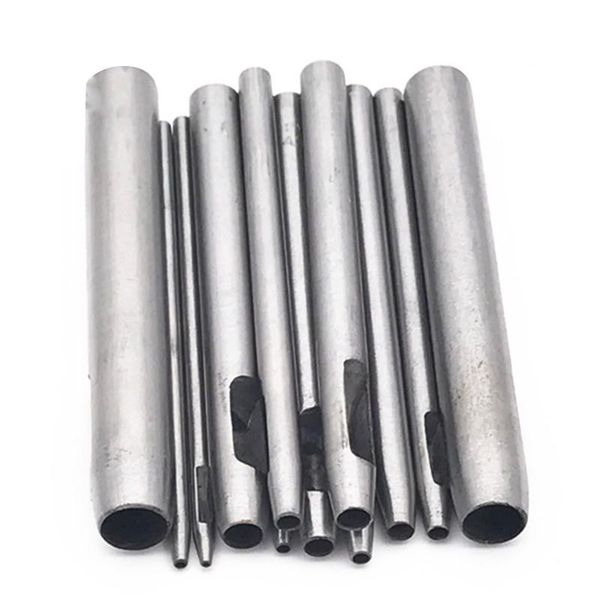 

2-4mm new stainless steel round hole puncher diy handmade belt punching leather punch hollow drilling tools for sewing supplies ilbjd, Black