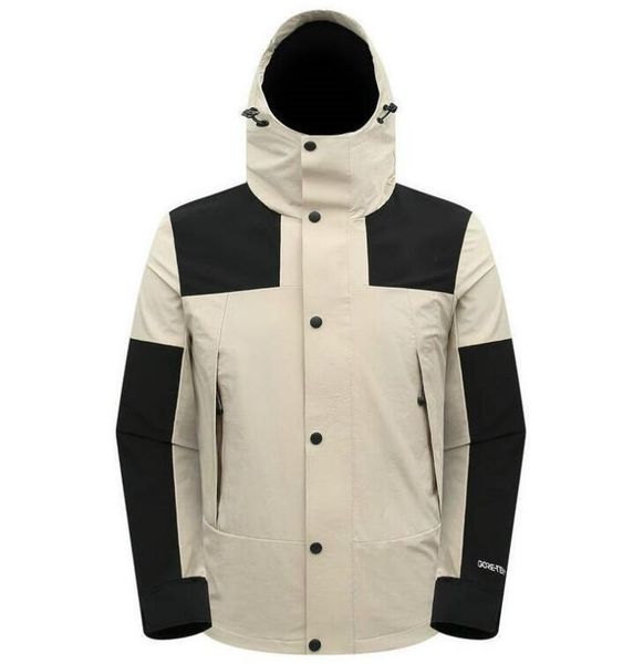 

лицо север роскошные дизайнерские куртки для мужчин ветровка с буквами модный бренд куртки с капюшоном мужская верхняя одежда пальто молния, Black;brown