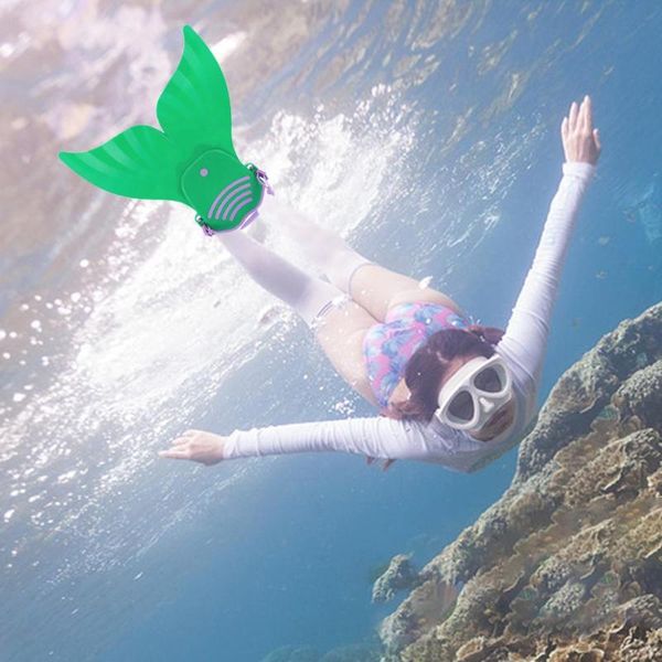 

kids swimming fins training flipper mermaid swim fin swimming foot flipper diving feet tail monofin for children