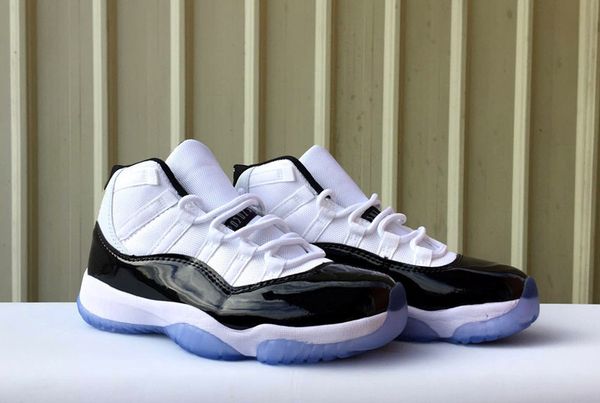 

2019 new style jumpman xi number 45 concord 11 basketball shoes black white ice blue 11s men women sports sneakers size 36-47