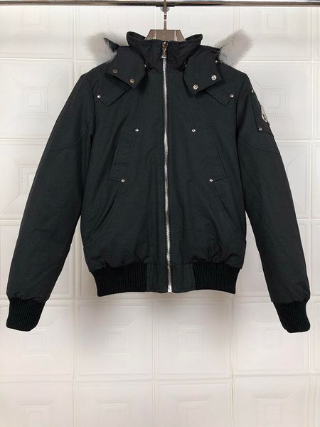 

2019 new men casual down jacket down coats mens moose outdoor warm man winter coat outwear jackets parkas canada knuckles doudoune dhl, Black