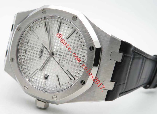 

3 color mens edition maker speed moon om factory 15400 calibre 3120 strap deployant movement automatic men's watches, Slivery;brown