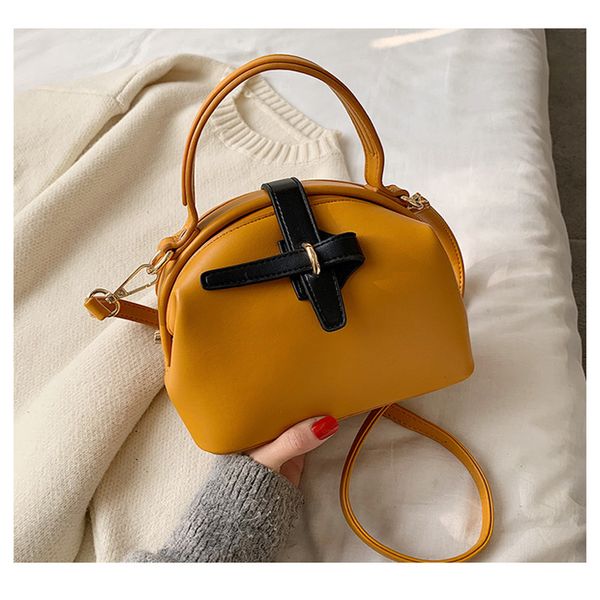 

solid color pu leather crossbody bags for women 2020 buckle shoulder messenger bag fashion ladies handbags and purs