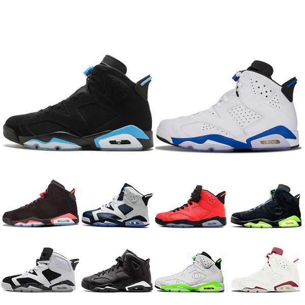 

2020 мужчин ботинки баскетбола 6 6s черный инфракрасный unc black cat oreo marron carmine sport blue alternate мужские тренеры спортивные кр