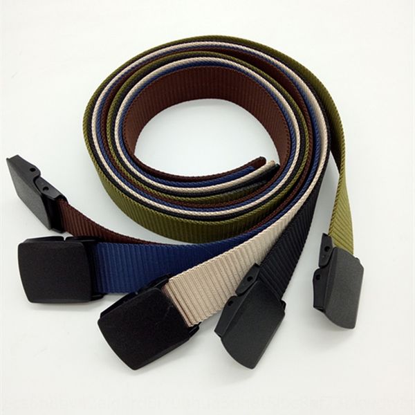 

kxanm students'training summer student guide camp outdoor non-iron non-magnetic non-metal nylon belt students'training summer nylo, Black;brown
