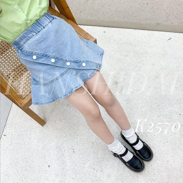 

2020 new wholesale girls denim skirt summer fashion girls skirt 3-8t c899