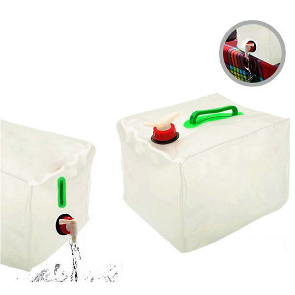 

outdoor bags 10l/20l folding water bag large capacity foldable container storage carrier camping equipment supplies