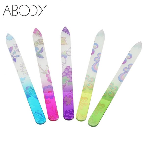 

5pcs/set glass crystal nail file colorful durable reshape nail sanding buffing tool buffer polishing tool manicure device