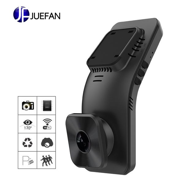 

juefan car dvr recorder camera with wifi full hd 1080p wide angle lens g sensor night vision dash