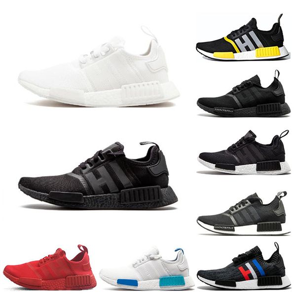 

2019 R1 men women running shoes Japan triple white black bred Og cream Oreo camo mens trainers women sport sneakers size 36-45