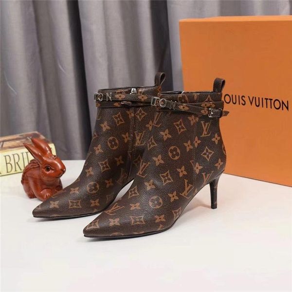 

6lk french limited edition luxury women'; s осень и зима повседневная обувь высокого качества женщин'; s сапоги мода печатных тонкие каблуки, Black