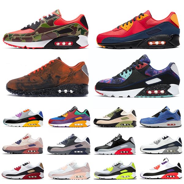 

90 men women running shoes chaussures premium camo be true triple white black red mixtape mens trainers sports outdoor sneakers 36-45
