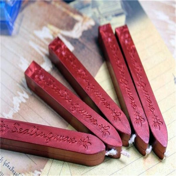 

5шт бордовой рукопись уплотнение уплотнение wax палочка фитили для почтового письмо jun16 профессионального завод цена перевозки груза паден
