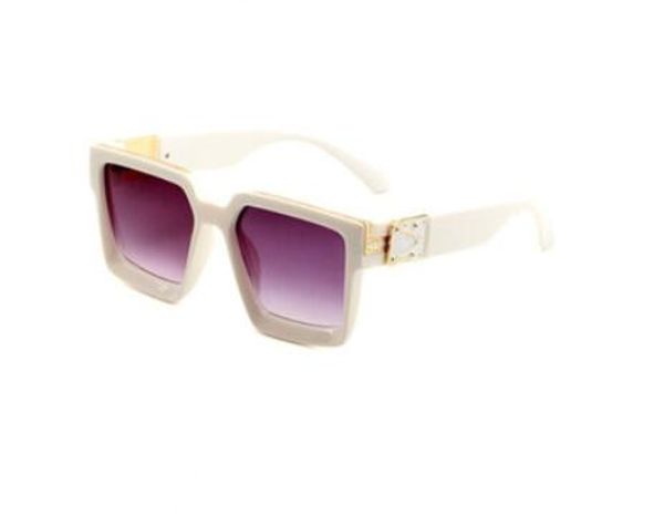 

pilot style sunglasses brand designer sunglasses for men women metal frame, White;black