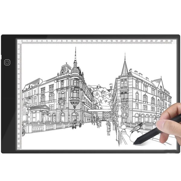 A4 Işık Kutusu Tracer LED Grafik Tablet Yazma Boyama İzleme Kurulu Kopyalama Pad Dijital Çizim Art Art
