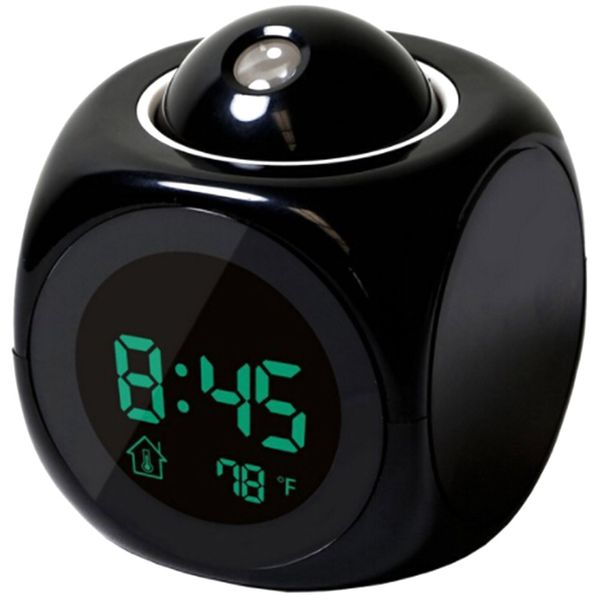 

modern projection led clock electronic deskalarm clock digital table clocks voice timekeeping function