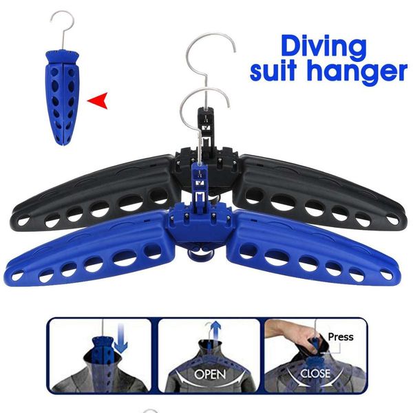 

diving hanger holding bcd multi-purpose snorkeling wetsuit & drysuit folding coat outdoor travel swimming suit hanger