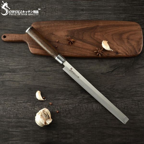 

sowoll арбуза нож из нержавеющей стали кухонный нож японский yanagiba сашими usuba нарезка лосося суши петти нож шеф-повара