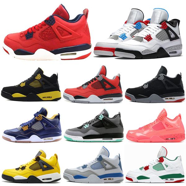 

2019 Bred 4 4s Men Basketball Shoes FIBA What The Silt Red Hot Punch Thunder Oreo Alternate 89 Mens Trainers Sports Sneakers 7-13
