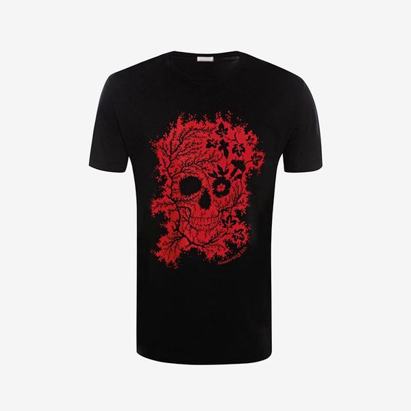 

mens t shirts fashion summer tees skull pattern printed short sleeved shirt womens t-shirts s-xxl, White;black