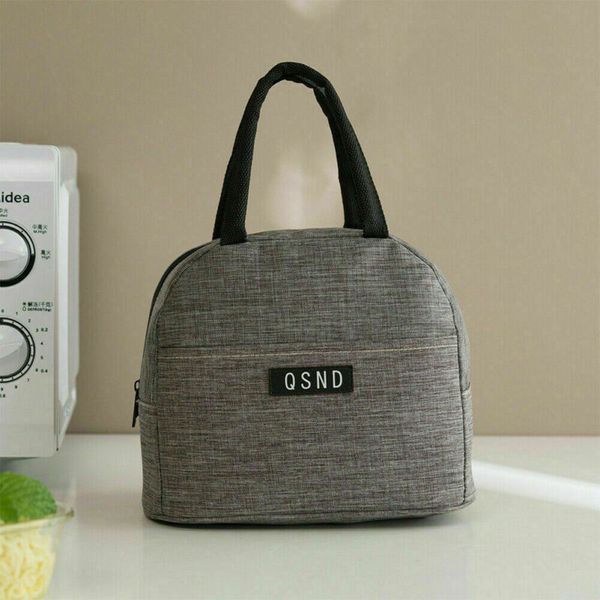 

2020 new portable lunch bag thermal insulated lunch box tote cooler bag pouch container school storage bags, Blue;pink