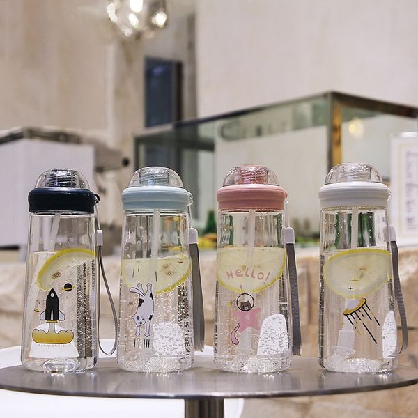 

500ml portable leak-proof water bottle tour outdoor bicycle sports drinking plastic water bottles portable plastic cup