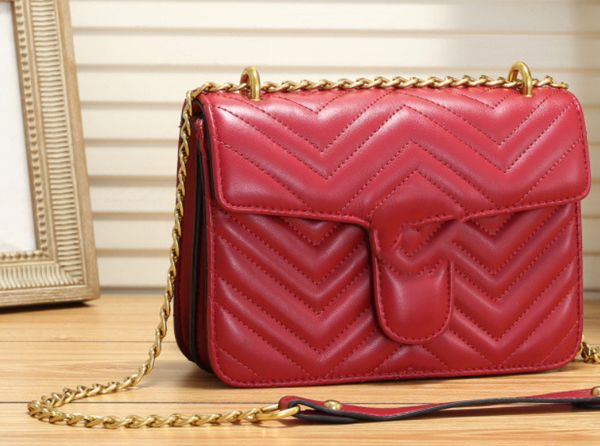

luxury classic love heart v wave pattern satchel chain bags key chain real leather designer crossbody shoulder bag purse messenger hand g002