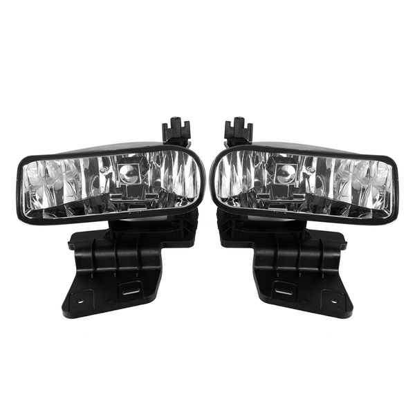 

1 pair left right bumper fog light lamps oe style fog lights kit, for chevy 1999-2002 silverado 2000-2006 tahoe suburban