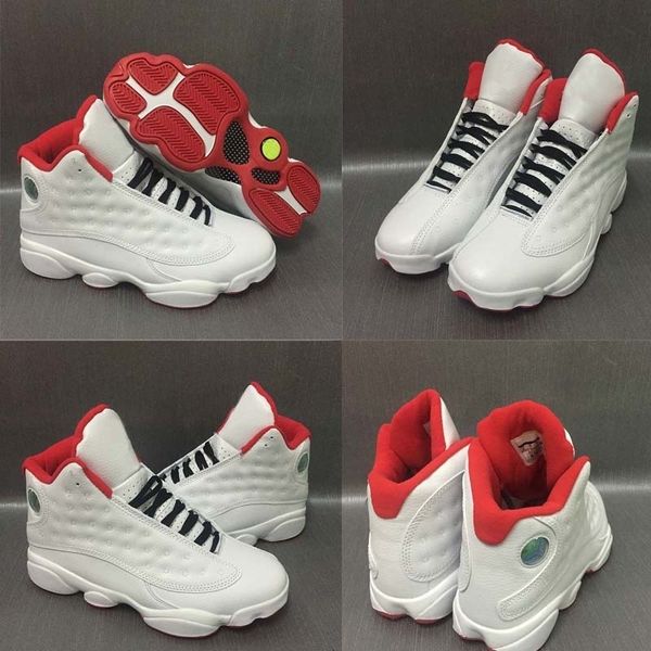 

quality high new 13 white red men basketball shoes 13 sneakers athletic shoes outdoors sports shoes