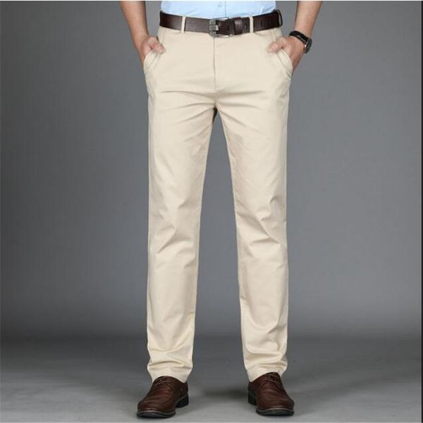 

2019 suit pants men pants men business trousers office casual social men's classic trousers pantalones, White;black