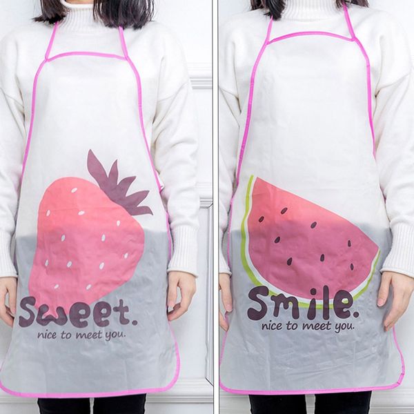 

cartoon kitchen apron printing kids apron bbq bib for women cooking baking restaurant kids pinafore 64*46cm