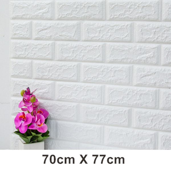 

77*70cm pe diy foam 3d self adhesive panels wall stickers home decor embossed brick