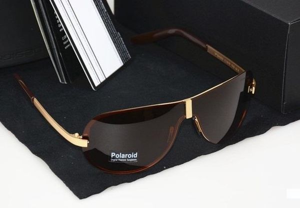 

fashion p8490 sunglasses men polarized sun glasses driving mirrors coating pilot eyewear male sun glasses uv400 with the retail box, White;black