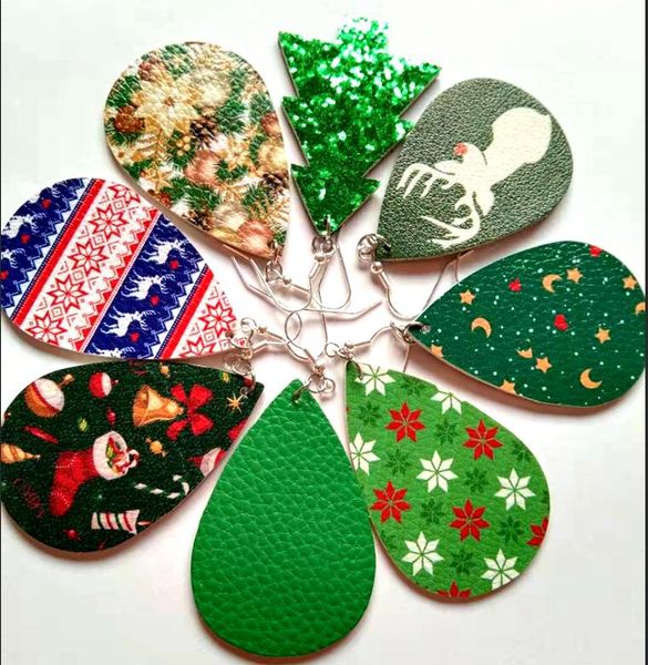 

2019 fashion women's baseball faux leather earrings women sports basketball football flag teardrop dangle pierced earrings jewe, Silver