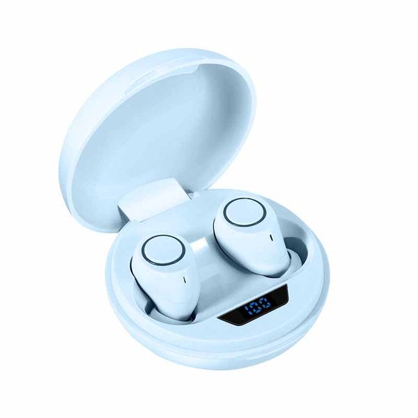 

Designer Wireless Bluetooth Earphones V5.0 Mini Portable In-Ear Touch Control Headset Electric Quantity with LED Digital Display 4 Colors