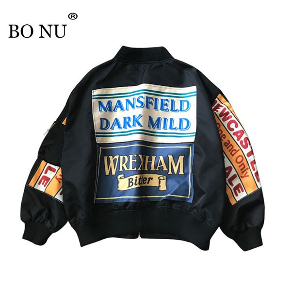 

spring jacket women windbreaker coat patch designs harajuku loose bomber streetwear casual basic coat oversize short jacket, Black;brown