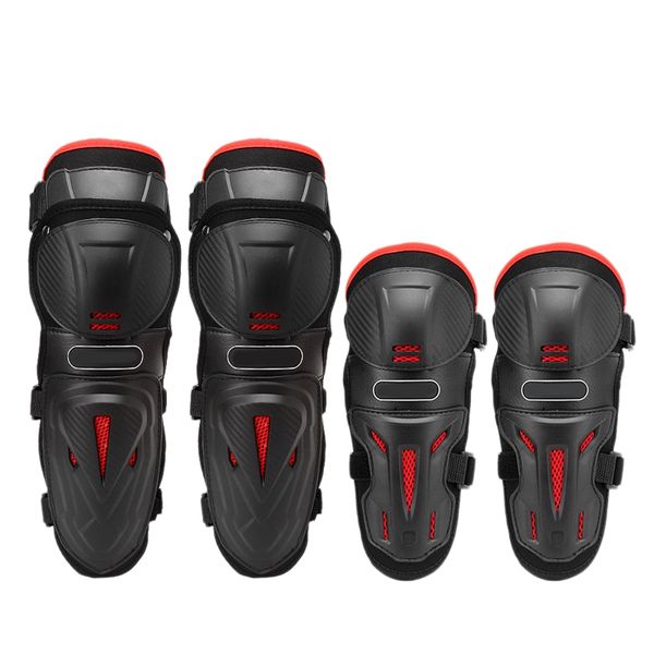 

new-4pc motorcycle knee & elbow protective pads motocross skating knee protectors riding protective gears pads protection