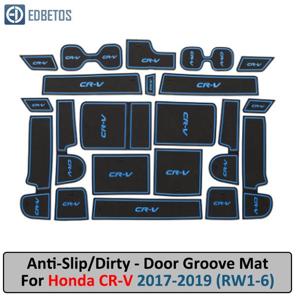 

anti-slip mat for crv 2017 2018 2019 cr-v cr v 5th gen v gate slot anti-dirty door groove mat car interiors gel