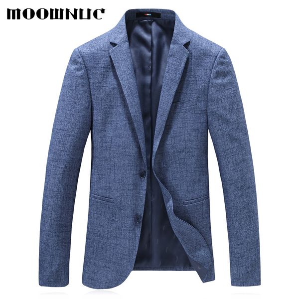 

blue business casual suit new autumn spring blazers thin section men fashion coat 4xl youth male slim fit hot sale moownuc, White;black