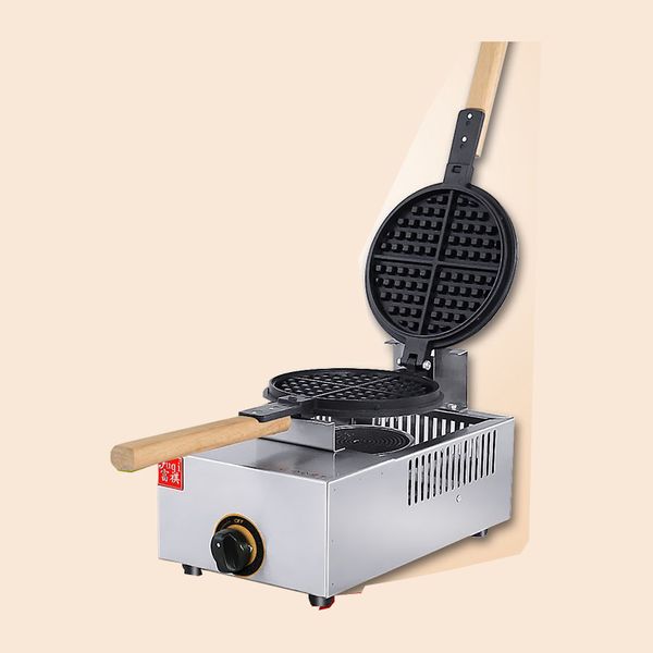 

бесплатная доставка антипригарным многофункциональный газ вафельница одной головкой с таймером для коммерческих мороженое кожи чайник