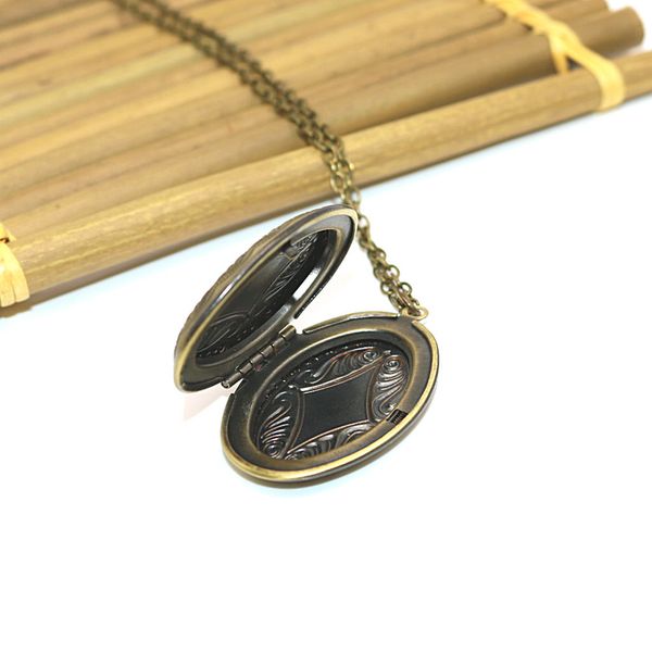 

alloy carved pendant necklace openable cowboy rodeo punk choker jewelry, Silver