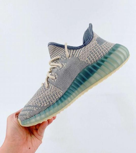

new color 2020 israfil running shoes men women kanye west light grey and tan sports shoes come with box